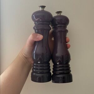 Set of Two Le Creuset Cassis Color Mills